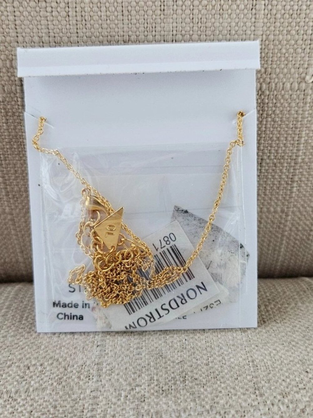 Sterling Silver Necklace Gold Tone Fashion Jewelry Necklace Adjustable 16018in - Picture 4 of 9